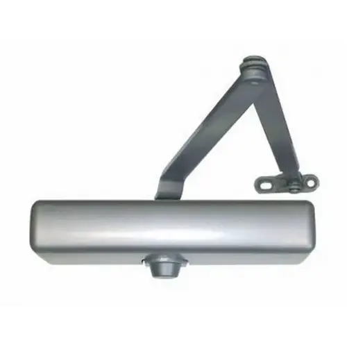 Parallel Arm Adjustable Surface Mounted Door Closer with Slim Cover and Thru Bolts Aluminum Finish Parallel Arm Adjustable Surface Mounted Door Closer with Slim Cover and Thru Bolts Aluminum Finish