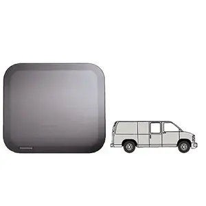 CRL FW141 Fixed 'All-Glass' Look 60% Window - Side Hinged Door 1997+ Chevy/GMC Vans 22-1/2" x 22-3/8"