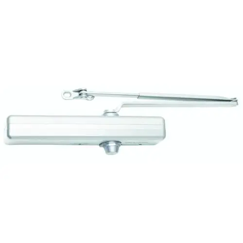 Right Hand Parallel Arm Adjustable Surface Mounted Regular Plated Door Closer with Thru Bolts Bright Chrome Finish Right Hand Parallel Arm Adjustable Surface Mounted Regular Plated Door Closer with Thru Bolts Bright Chrome Finish