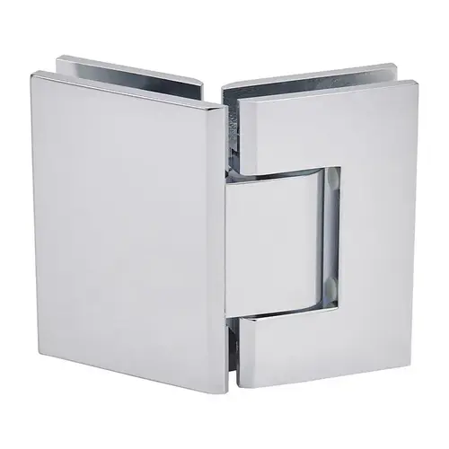 Polished Chrome Geneva 345 Series Adjustable 135 degree Glass-to-Glass Hinge Polished Chrome Geneva 345 Series Adjustable 135 degree Glass-to-Glass Hinge