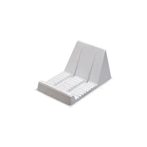 Counter-Top Mirror Plate Display Stand White