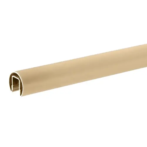 C260 Alloy Satin Brass 1-1/2" Premium Cap Rail for 1/2" Glass - 120" C260 Alloy Satin Brass 1-1/2" Premium Cap Rail for 1/2" Glass - 120"