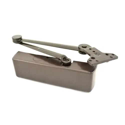 Parallel Arm Super Smoothee Heavy Duty Adjustable Surface Mounted Cush Door Closer with Thru Bolts Dark Bronze Finish Parallel Arm Super Smoothee Heavy Duty Adjustable Surface Mounted Cush Door Closer with Thru Bolts Dark Bronze Finish