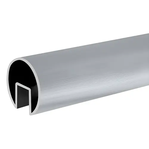 Mill 3" Extruded Cap Rail for 3/4" Glass - 240" Mill 3" Extruded Cap Rail for 3/4" Glass - 240"