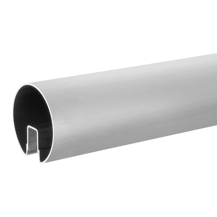 CRL GR35BSC Brushed Stainless 3-1/2" Premium Cap Rail for 1/2" or 5/8" Glass - Custom Length