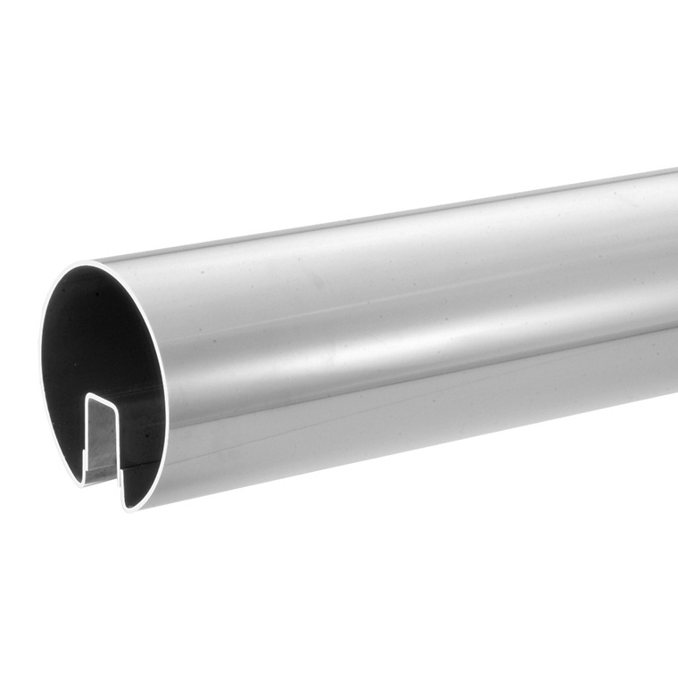 CRL GR35PSC Polished Stainless 3-1/2" Premium Cap Rail for 1/2" Glass - Custom Length