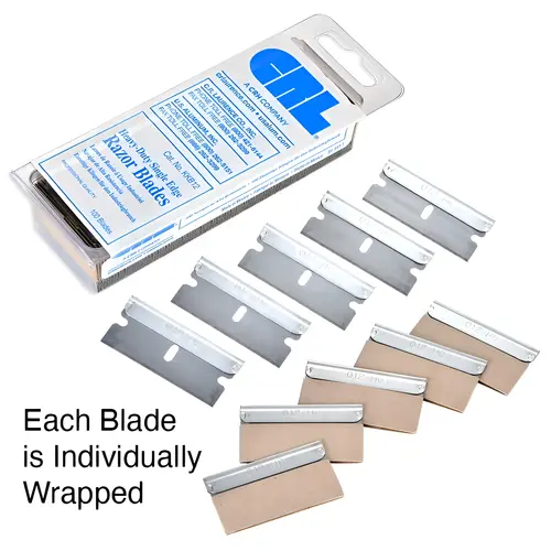 .012" Single Edge Metal Heavy-Duty Razor Blades - pack of 100 .012" Single Edge Metal Heavy-Duty Razor Blades - pack of 100