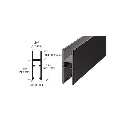 Flat Black Aluminum LK610 H-Bar 144" Stock Length - pack of 10 Flat Black Aluminum LK610 H-Bar 144" Stock Length - pack of 10