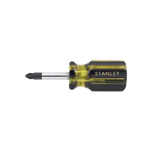 3-7/8" Long Stubby Phillips Head Screwdriver with #2 Point 3-7/8" Long Stubby Phillips Head Screwdriver with #2 Point