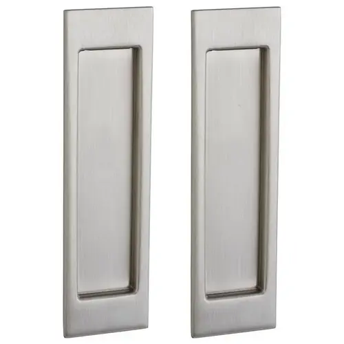 Large Santa Monica Passage Trim Pair Sliding Door Lock Lifetime Satin Nickel Finish Large Santa Monica Passage Trim Pair Sliding Door Lock Lifetime Satin Nickel Finish