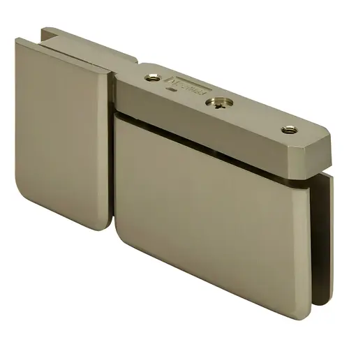 Brushed Bronze Top or Bottom Mount Pivot Hinge with Attached U-Clamp
