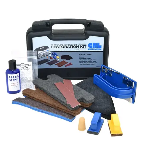 Professional Brushed Stainless Steel Restoration Kit Black