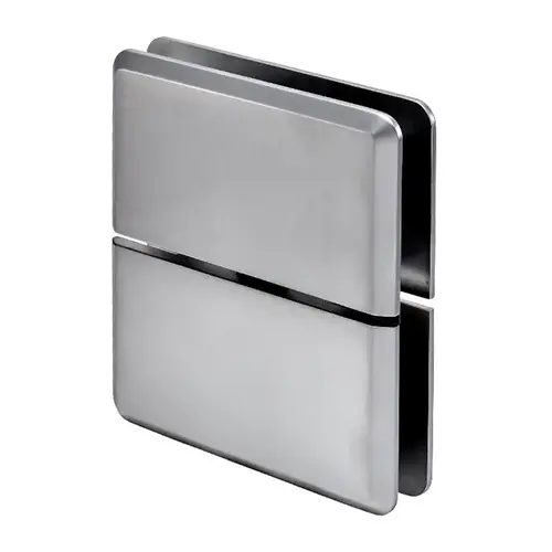 Brushed Nickel Senior Prima 02 Series Glass-to-Glass Mount Hinge