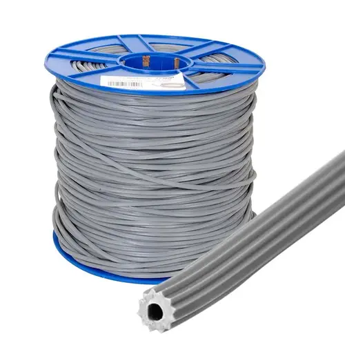 .250" Gray Serrated Screen Retainer Spline Bulk 15 Pound Roll .250" Gray Serrated Screen Retainer Spline Bulk 15 Pound Roll