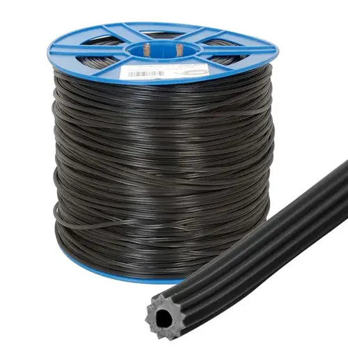 .165" Black Serrated Screen Retainer Spline Bulk 15 Pound Roll - 1500 Foot Roll