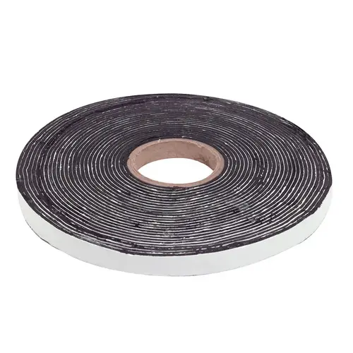 1/8" x 1/2" Synthetic Reinforced Rubber Sealant Tape Black - 25 Foot Roll