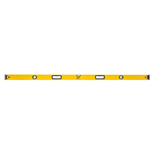 Box Beam Level, 72 in L, 3-Vial, 2-Hang Hole, Non-Magnetic, Aluminum, Black/Yellow Box Beam Level, 72 in L, 3-Vial, 2-Hang Hole, Non-Magnetic, Aluminum, Black/Yellow