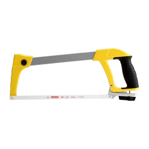 Hacksaw 12" High Carbon Steel Black/Yellow Black/Yellow Hacksaw 12" High Carbon Steel Black/Yellow Black/Yellow