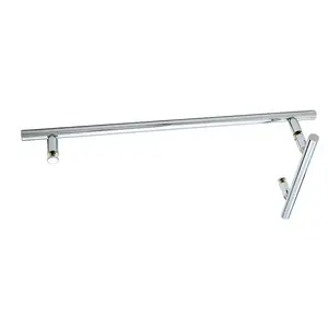 CRL LTB6X18CH Chrome 6" x 18" LTB Combo Ladder Style Pull and Towel Bar