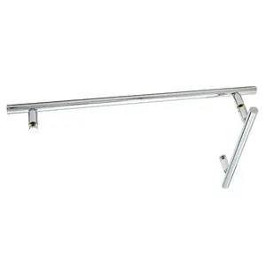 CRL LTB8X18CH Chrome 8" x 18" LTB Combo Ladder Style Pull and Towel Bar