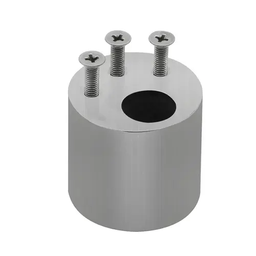 Brushed Stainless Deadbolt Receiver for Header Brushed Stainless Deadbolt Receiver for Header