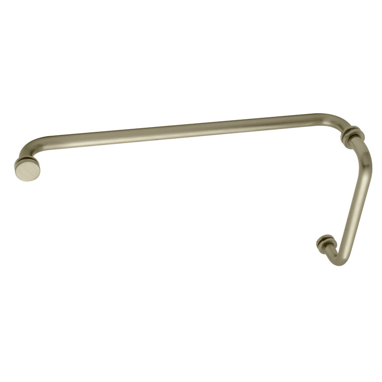 CRL BM8X18BBRZ Brushed Bronze 8" Pull Handle and 18" Towel Bar BM Series Combination With Metal Washers