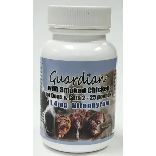 GUARDIAN FLEA CONTROL WITH 11.4MG NITENPYRAM FOR DOG AND CATS 2 TO 25 LBS - 50 COUNT