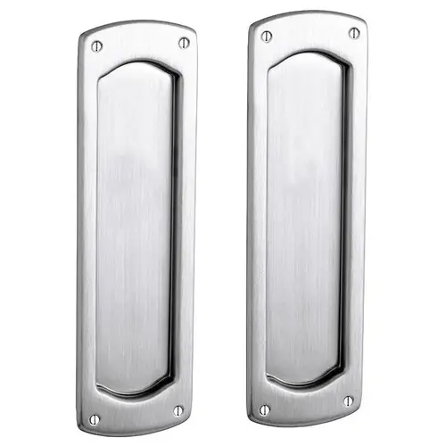 Palo Alto Passage Set 2-1/2" Backset Sliding Door Lock Satin Chrome Finish
