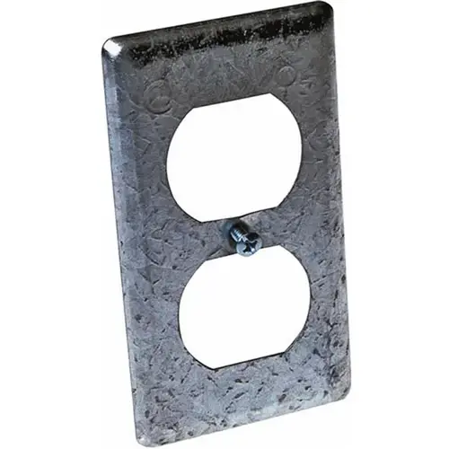 Handy Box Receptacle Cover Steel 1-Gang Duplex Handy Box Receptacle Cover Steel 1-Gang Duplex