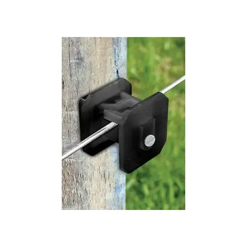 Wood Post Square Insulator Black Wood Post Square Insulator Black