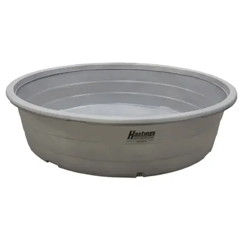 Stock Tank Polyethylene PR62 Round 6x2 320-Gallon Gray