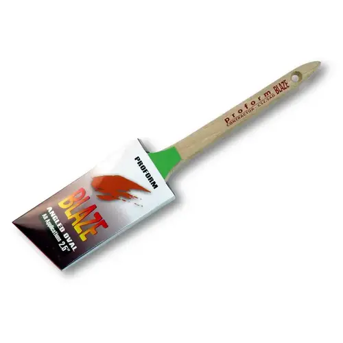 Proform 2.5" Blaze Oval Angled Cut with Sash Handle Brush Proform 2.5" Blaze Oval Angled Cut with Sash Handle Brush