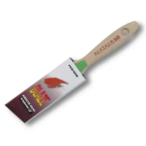 Proform 1.5" Blaze Oval Angled with Beaver Tail Handle Brush