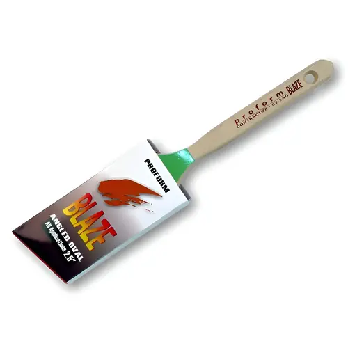 Proform 2.5" Blaze Oval Angled Cut with Standard Handle Brush
