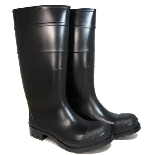 Men's 15" All-Purpose PVC Black Boot Size 9 Pair