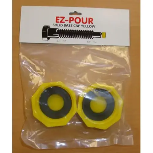 EZ-POUR Solid Base Cap Yellow