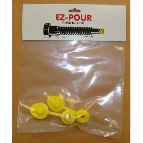 EZ-POUR Push-In Vent Yellow EZ-POUR Push-In Vent Yellow