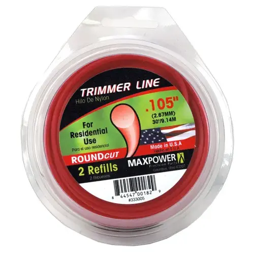 Maxpower .105" x 30 ft Trimmer Line 333005 Maxpower .105" x 30 ft Trimmer Line 333005