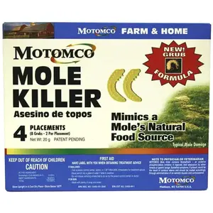 Tomcat Mole Killer Grubs - 8 Pack, Ready-to-Use Outdoor Mole Bait