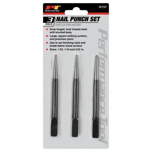 3-pc Nail Punch Set
