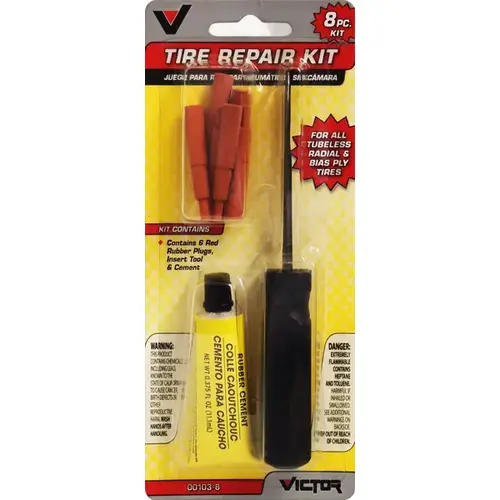 Tubeless Tire Repair Kit 8pc Tubeless Tire Repair Kit 8pc