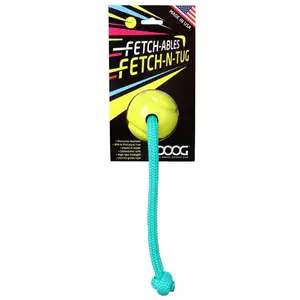 DOOG USA FBR03 Fetchable Ball & Rope - Yellow