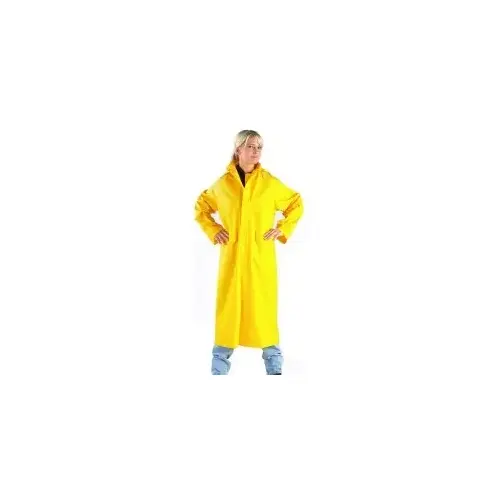 Repel Rainwear 0.35-mm PVC/Polyester Raincoat 48-in Yellow - Medium
