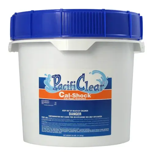PacifiClear Cal-Shock Pool Chemical, 25 lb Pail, Granular