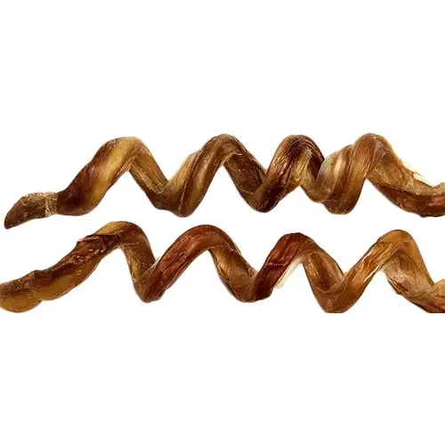 Curly Q Steer Pizzle Dog Treats, 6-8-In.