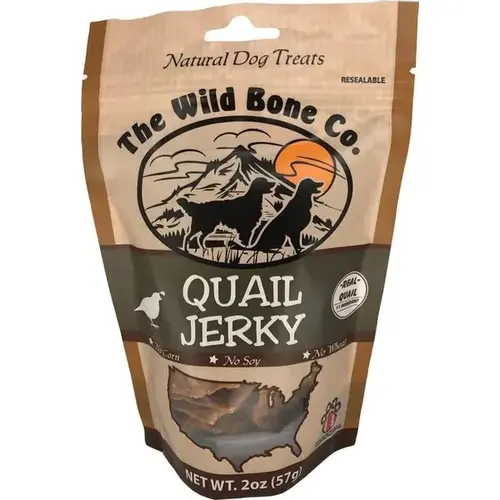 The Wild Bone Co. Quail Jerky 2-oz Resealable Bag