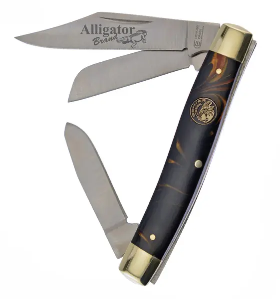 FROST CUTLERY COMPANY ALLIGATOR BRAND - BEAVER CREEK STOCKMAN KNIFE BVR-504APMFH