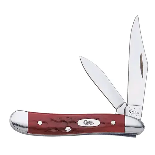 Pocket Worn Peanut 2.1 In./1.53 In. Folding Knife Red Pocket Worn Peanut 2.1 In./1.53 In. Folding Knife Red