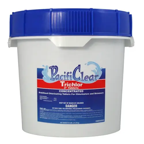 Trichlor Chlorine Sanitizer, 25 oz Pail, Tablet