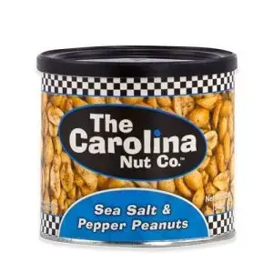 The Carolina Nut Company 11008 The Carolina Nut Company 12 Oz. Sea Salt/Pepper Peanuts